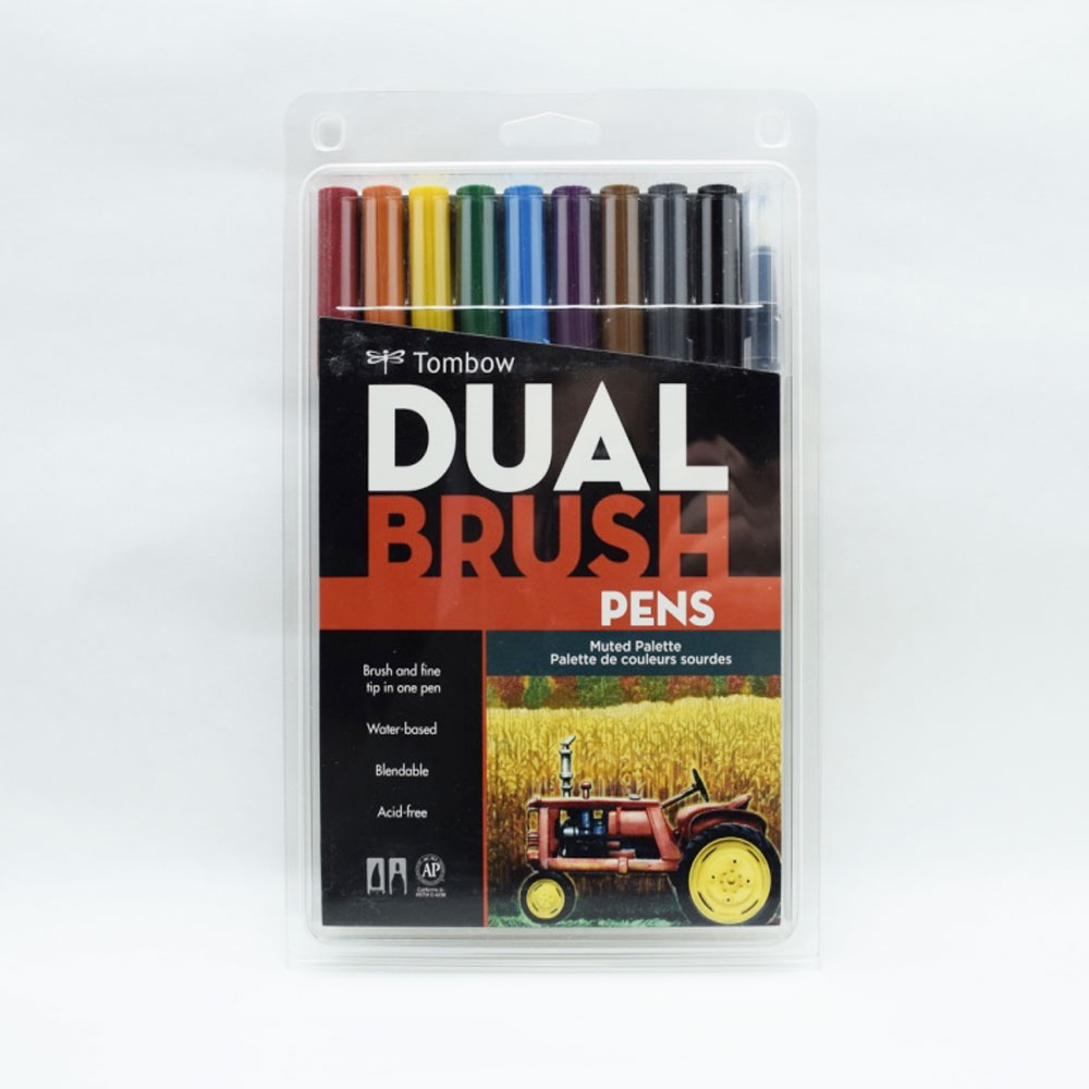 Tombow Dual Brush 10 Set - Muted #