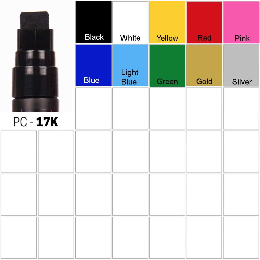 Posca Paint Marker Extra Broad PC-17K Silver