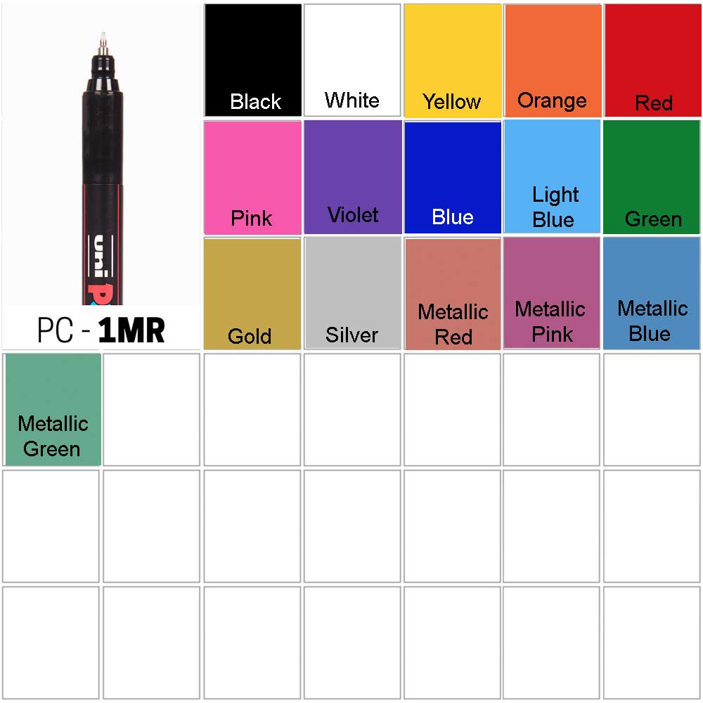 Posca PC-1MR Ultra-Fine Orange Paint Marker